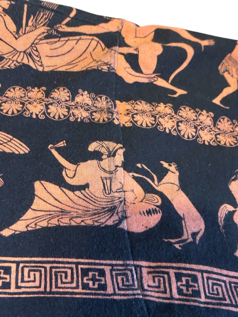Vintage Greek Mythology AOP Tee XL Single Stitch 90s Art All Over Print - Picture 11 of 13